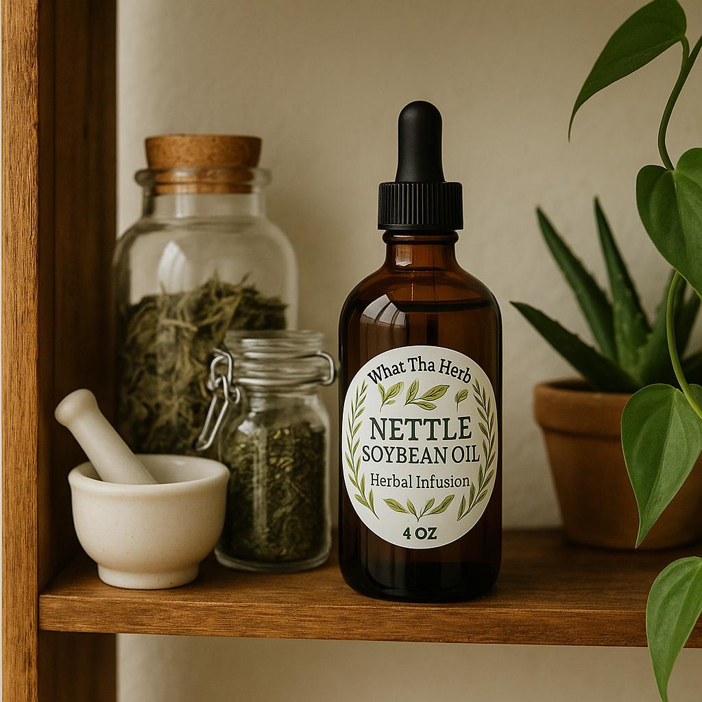 Nettle Leaf Soybean Oil | Herbal Skin & Scalp Nourishment