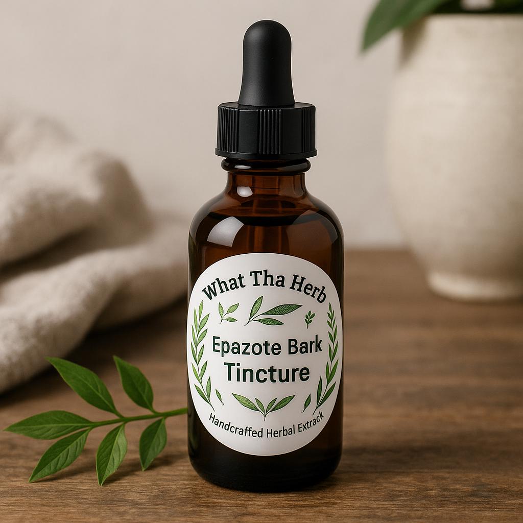Epazote Bark Tincture – Traditional Herbal Extract | Handcrafted 2oz & 4oz Amber Dropper Bottles