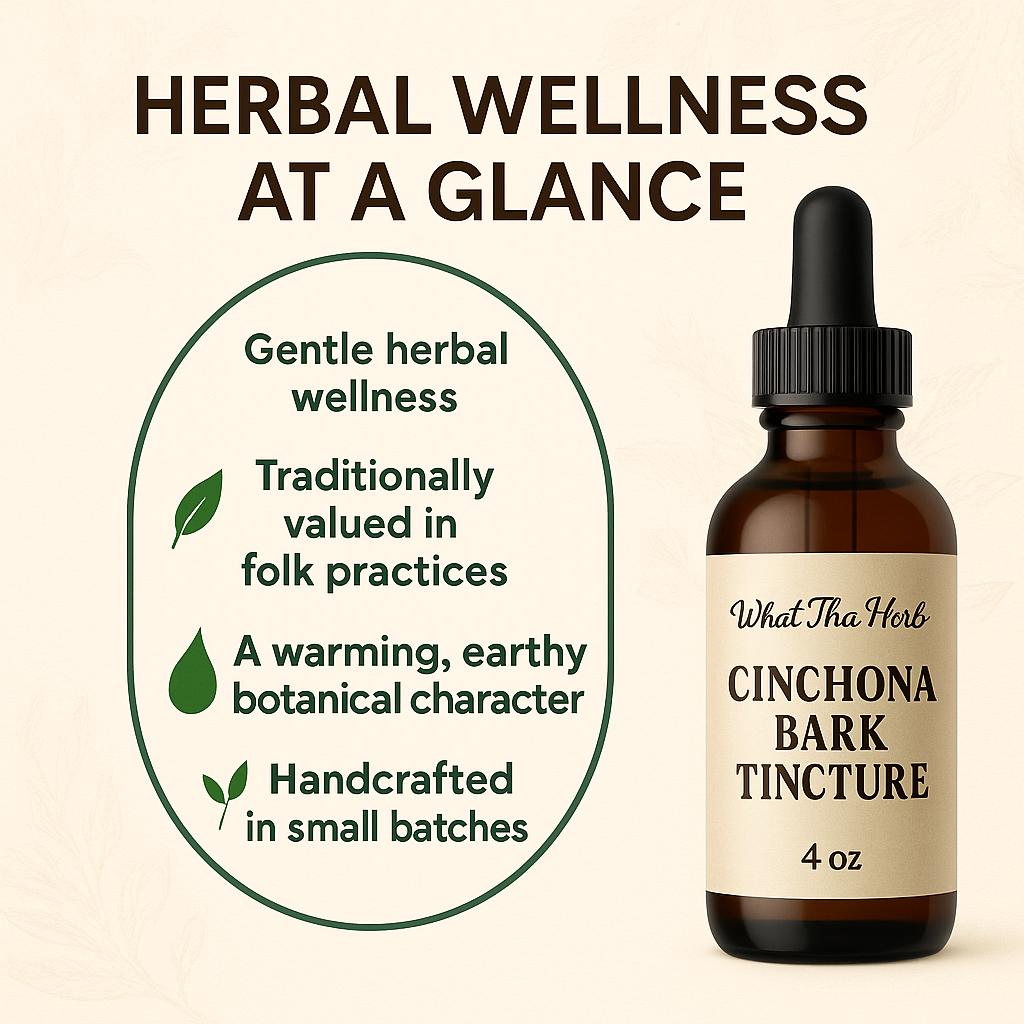 Cinchona Bark Tincture | Herbal Extract | Botanical Wellness | 2 oz or 4 oz Dropper Bottle