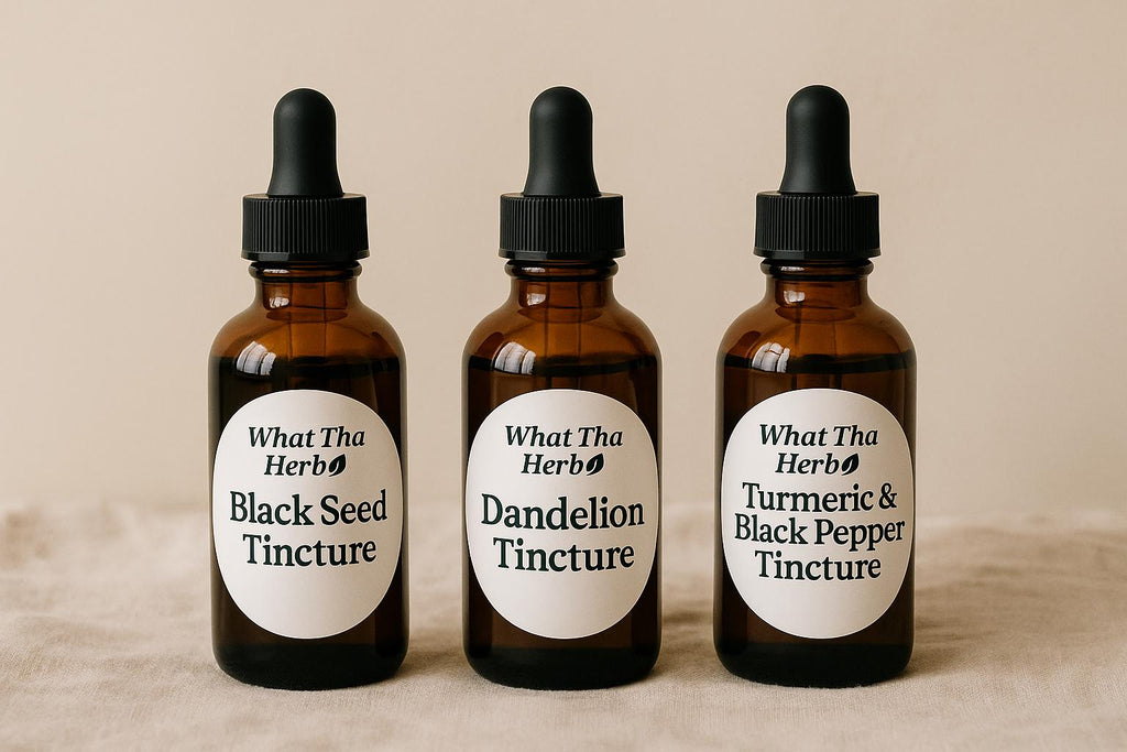 Everyday Sample Trio Herbal Tinctures | Black Seed, Turmeric & Dandelion Set