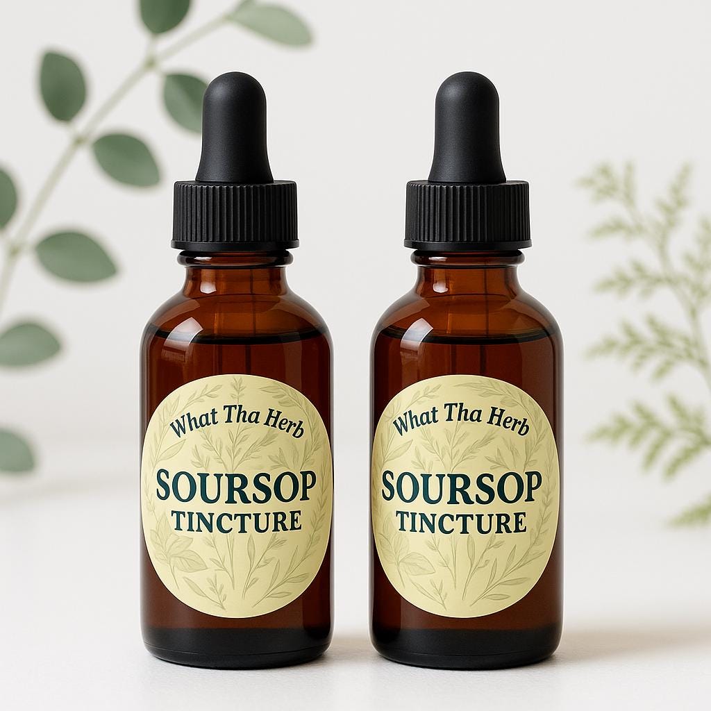 Soursop Botanical Bundle 2 x 4 oz Herbal Tincture Value Set