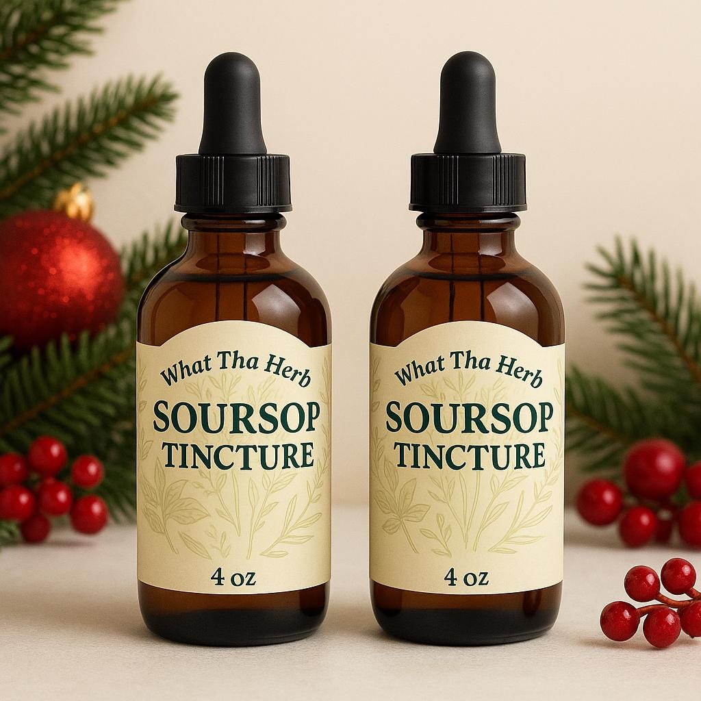 Soursop Botanical Bundle 2 x 4 oz Herbal Tincture Value Set
