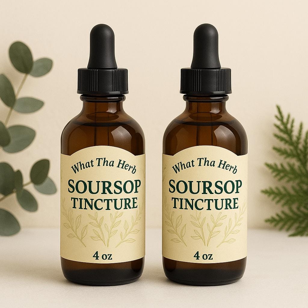 Soursop Botanical Bundle 2 x 4 oz Herbal Tincture Value Set