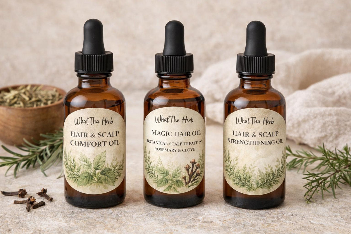 Hair Herbal Pamper Set | Botanical Hair & Scalp Oil Trio