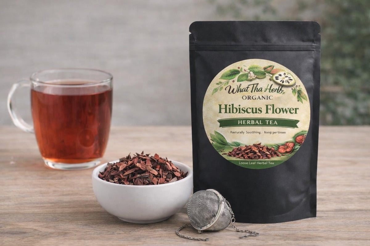 Organic Hibiscus Tea, Dried Hibiscus Flowers, Loose Leaf Herbal Tea, Caffeine Free Tea, Sorrel Tea, Jamaica Tea