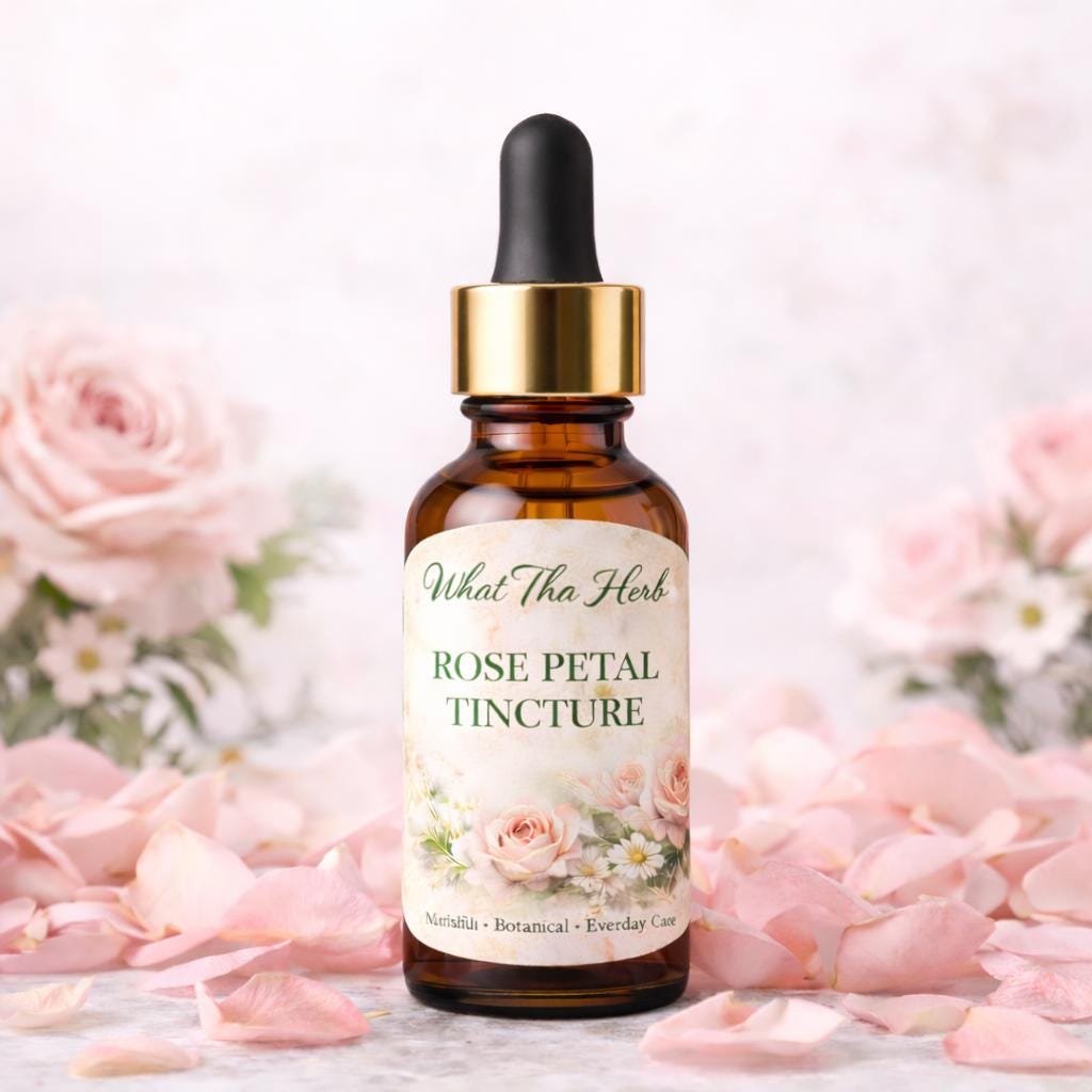 Rose Petal Self-Care Set | Botanical Tincture, Rosewater & Jojoba Oil