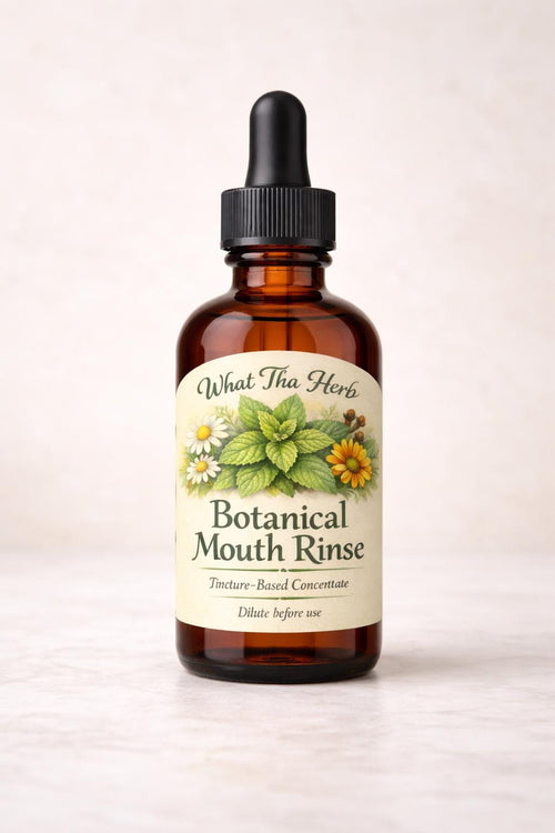 Botanical Mouth Rinse Concentrate | Mint Herbal Oral Care | Tincture-Based Rinse