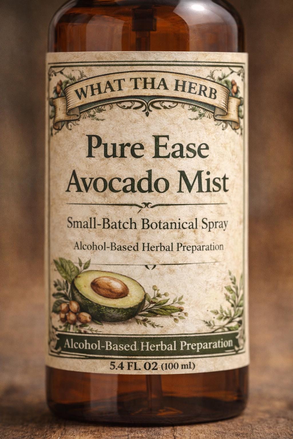 Pure Ease Avocado Mist, Botanical Body Spray, Travel Size Herbal Arnica Clove Spray