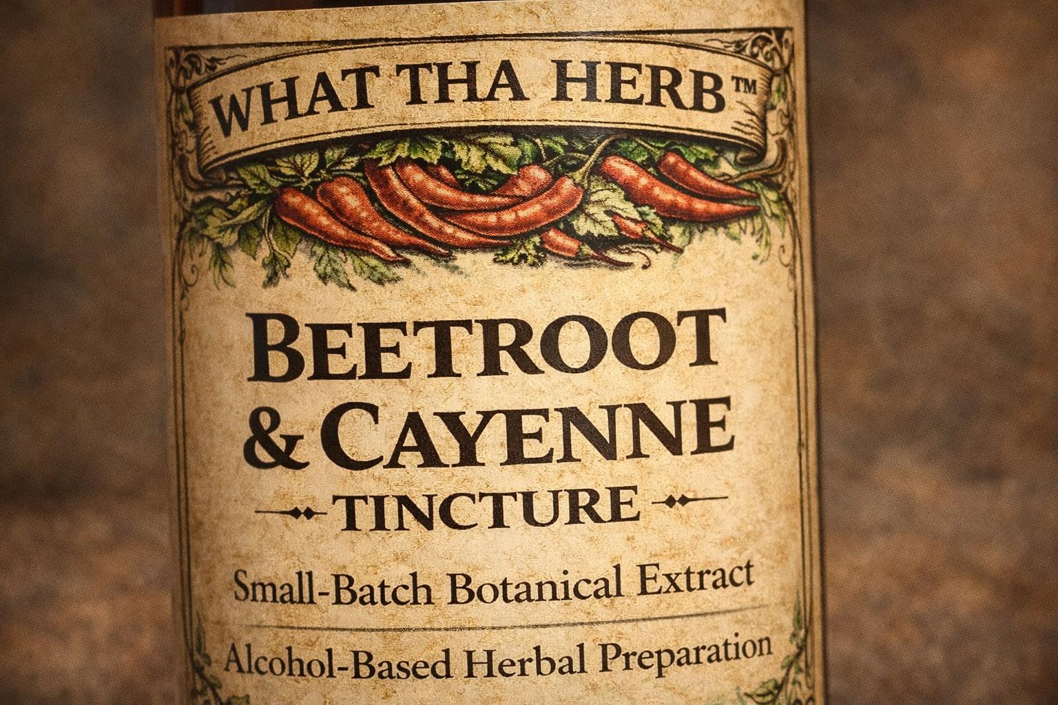 Beet Root & Cayenne Tincture | Botanical Energy Blend | 2 oz 4 oz