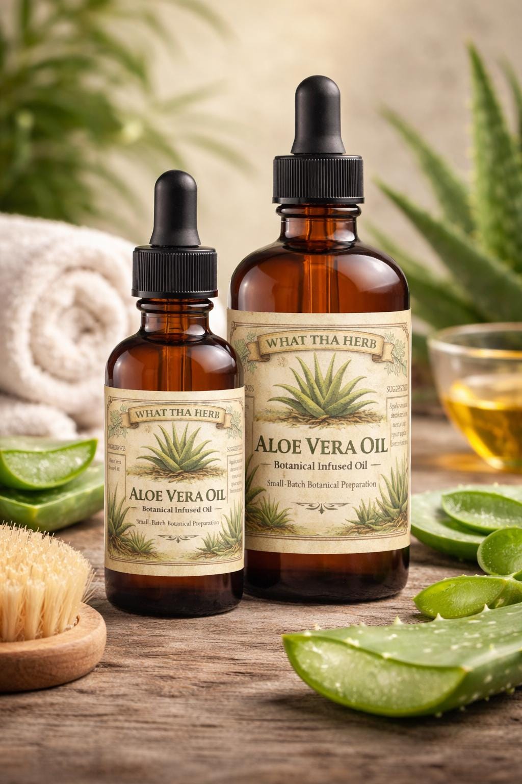 Aloe Vera Oil | Lightweight Botanical Oil for Skin & Hair