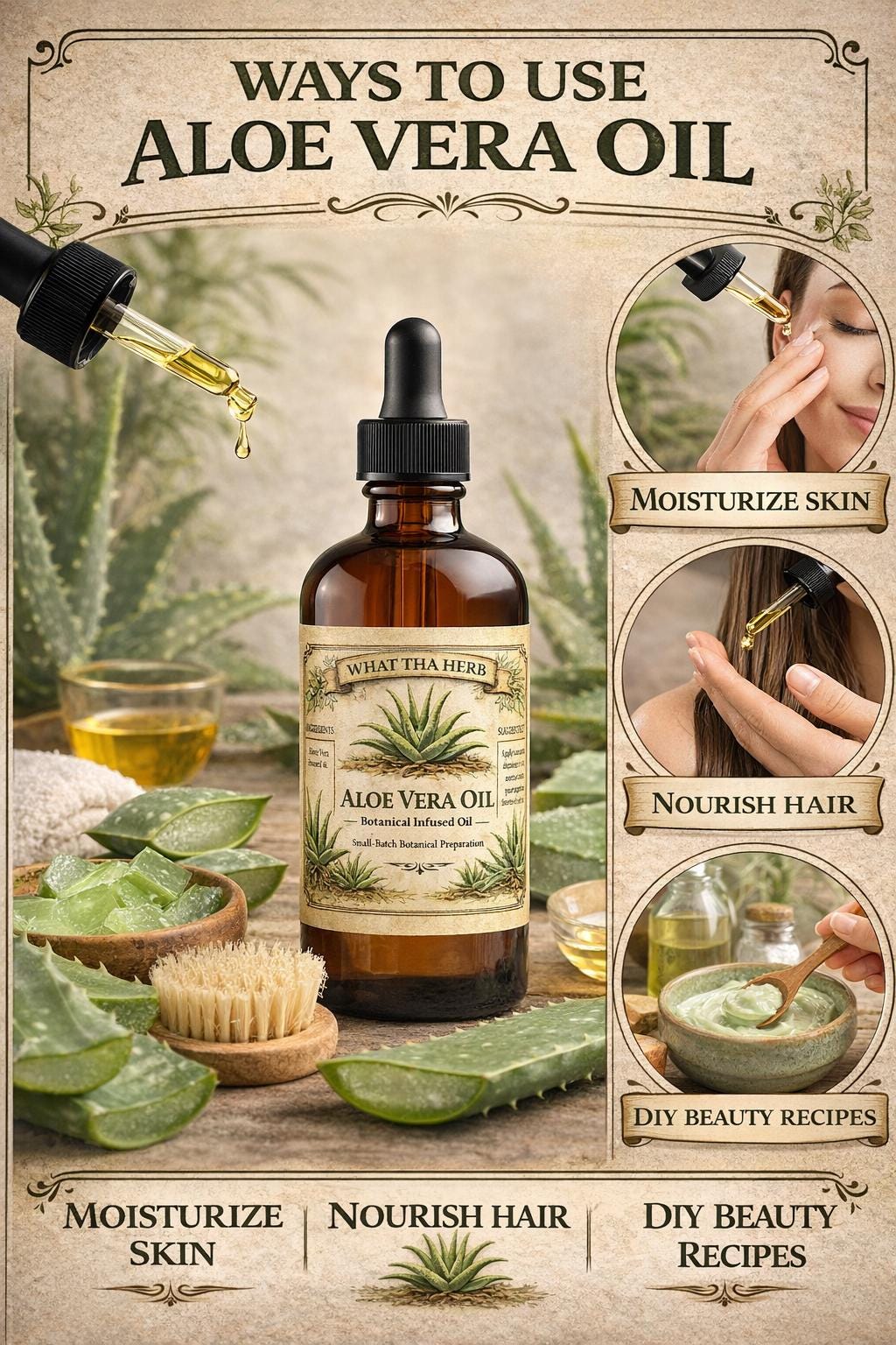Aloe Vera Oil | Lightweight Botanical Oil for Skin & Hair