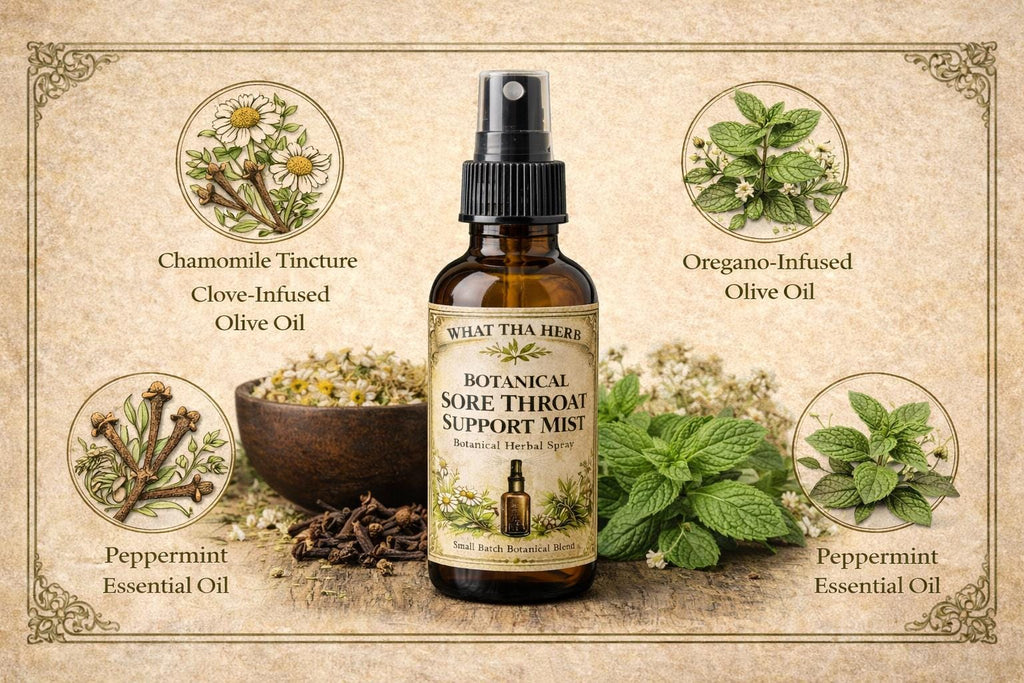 Botanical Sore Throat Support Mist | Herbal Plant Spray
