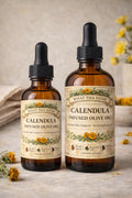 Calendula Infused Olive Oil | Herbal Skin Support | Soothing Body Oil | Natural Botanical Moisturizer