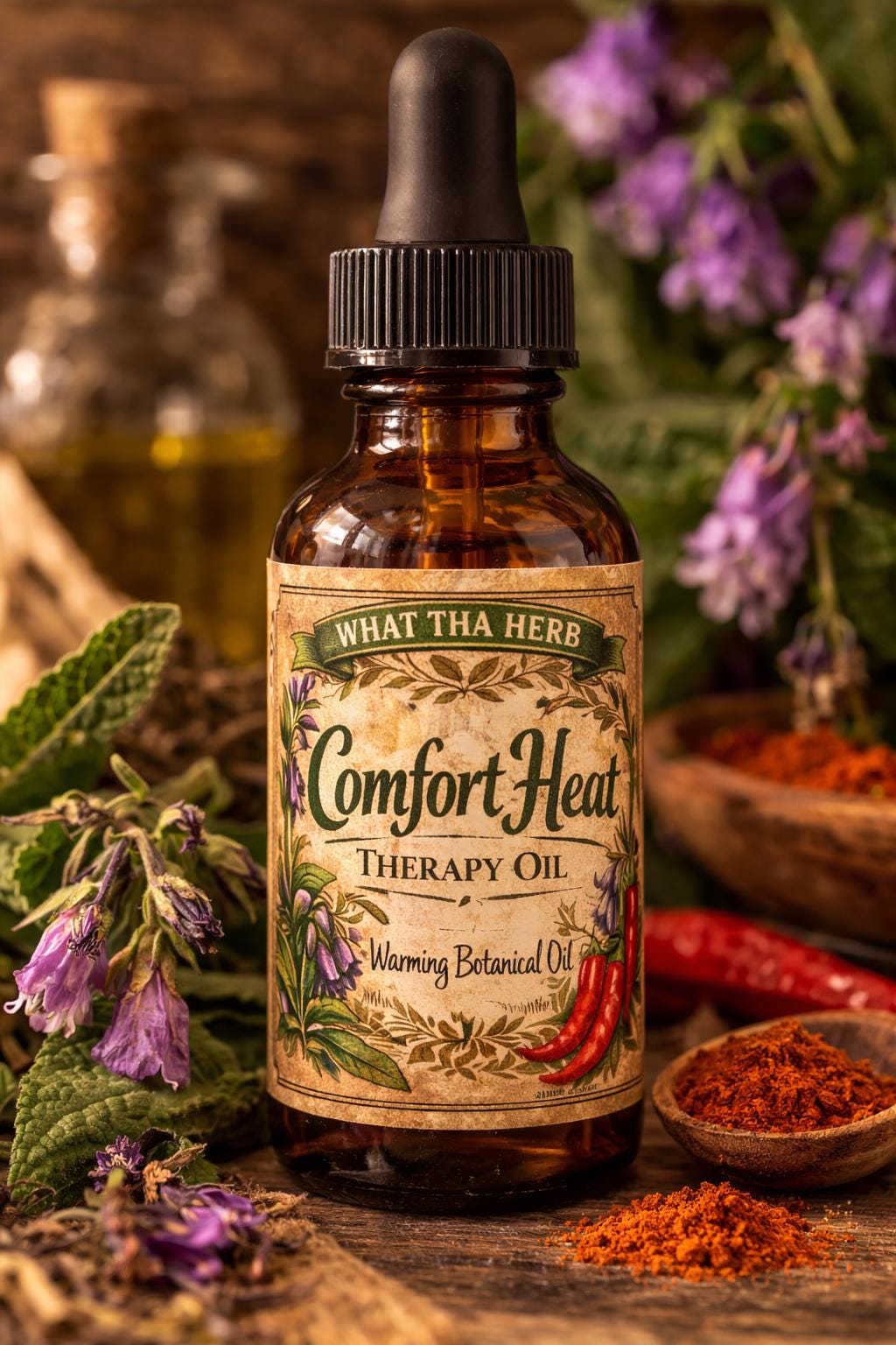 Comfort Heat Therapy Oil | Botanical Heat Massage Blend