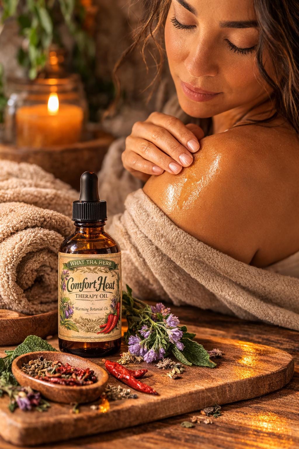 Comfort Heat Therapy Oil | Botanical Heat Massage Blend
