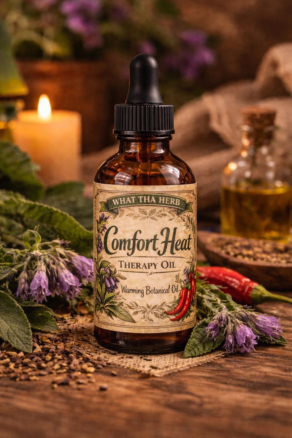 Comfort Heat Therapy Oil | Botanical Heat Massage Blend