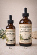 Black Seed Infused Olive Oil | Nigella Sativa Botanical Skin Hair Oil