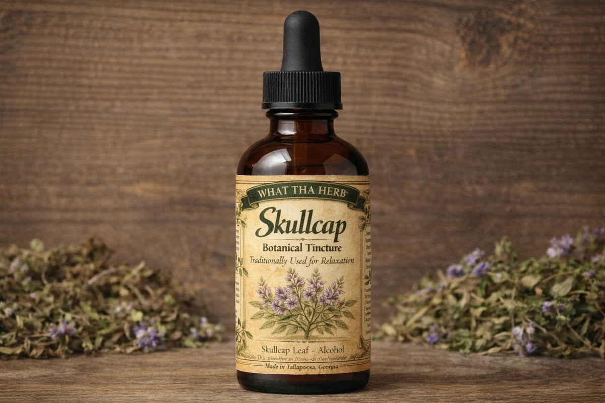 Skullcap Tincture, Herbal Relaxation Blend, Evening Botanical Extract, Alcohol-Based Herbal Drops, Calm Routine Support