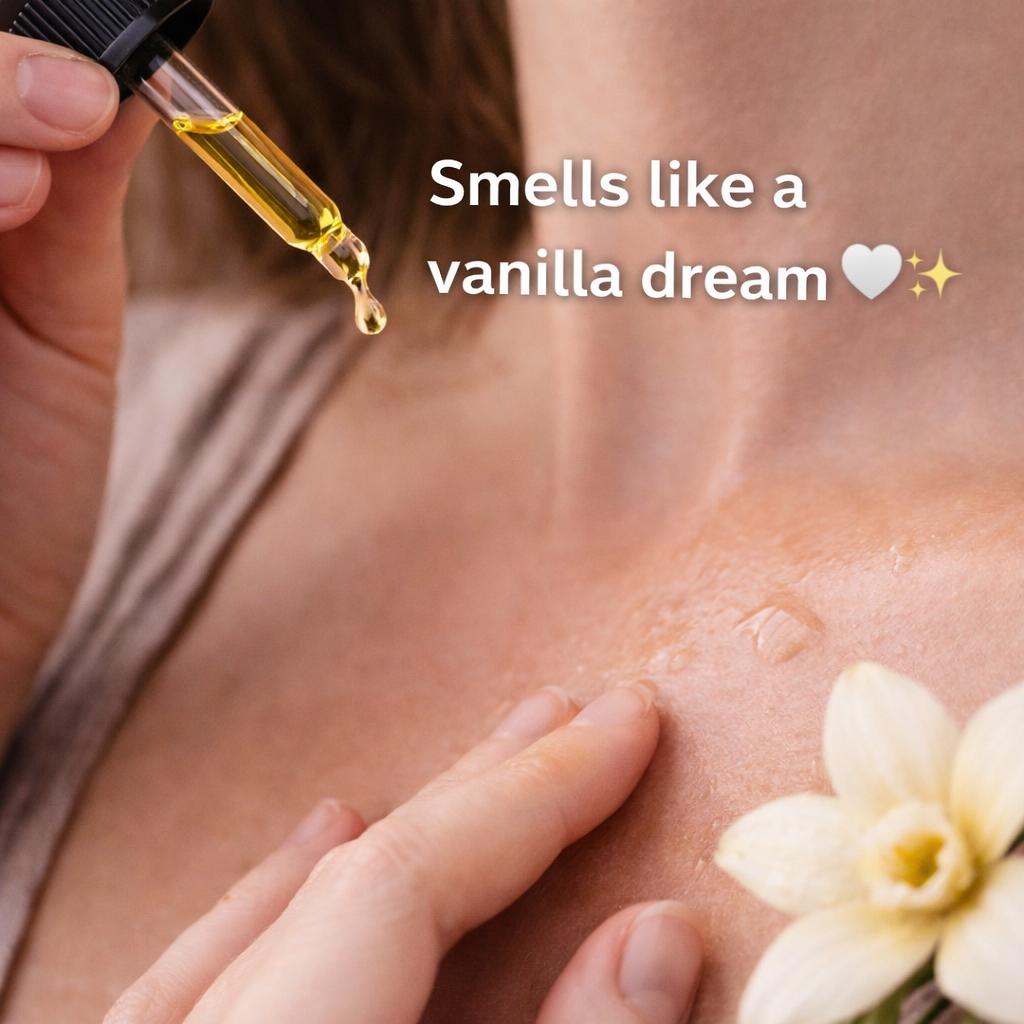 Vanilla Bean Infused Jojoba Oil | Natural Body and Hair Hydration