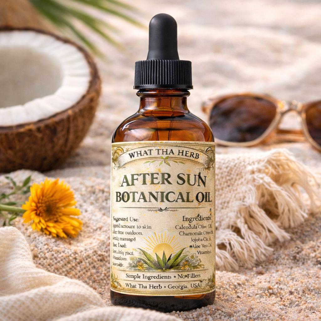 After Sun Botanical Oil | Lightweight Skin Oil with Calendula and Chamomile