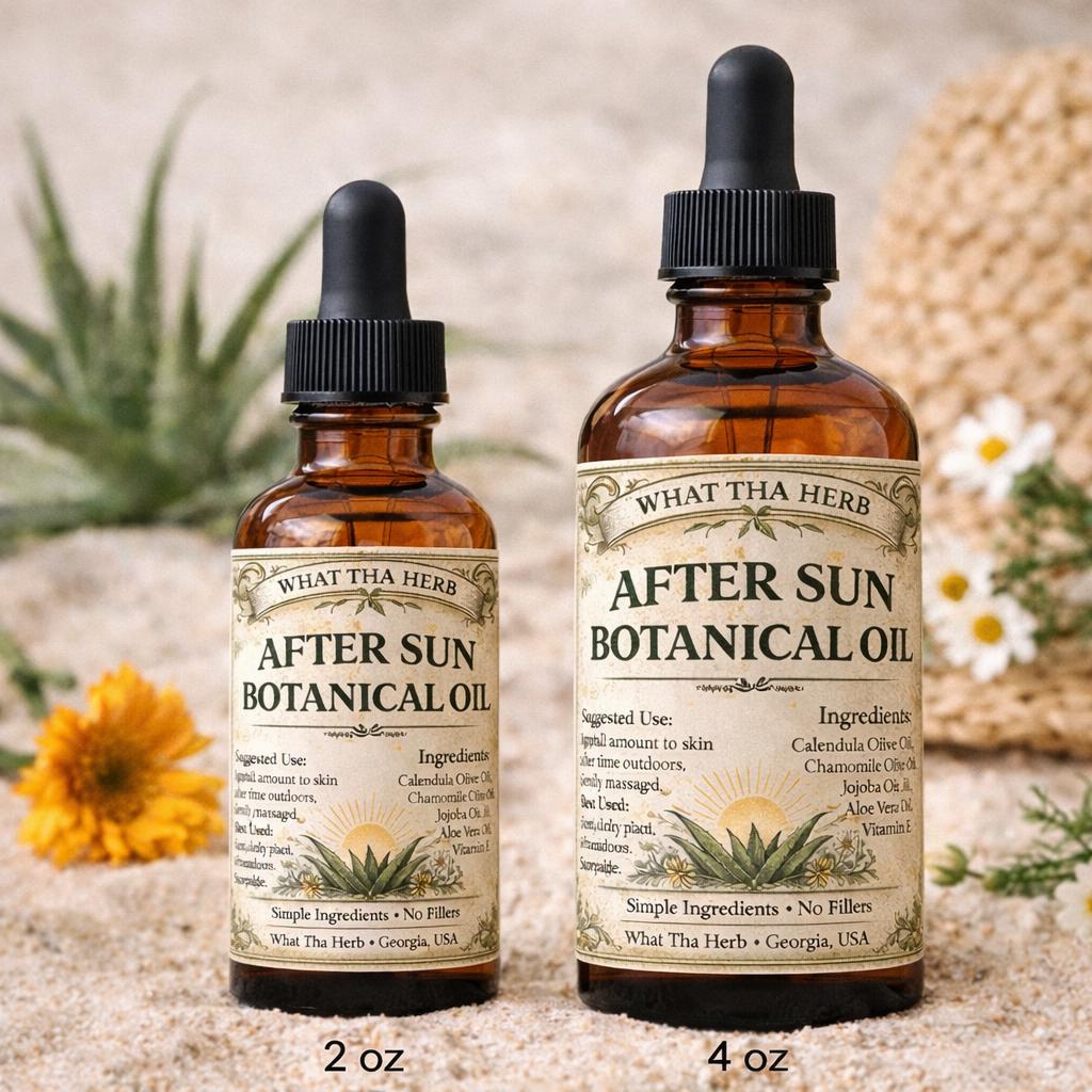 After Sun Botanical Oil | Lightweight Skin Oil with Calendula and Chamomile