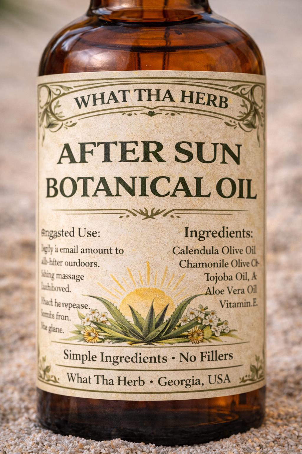 After Sun Botanical Oil | Lightweight Skin Oil with Calendula and Chamomile