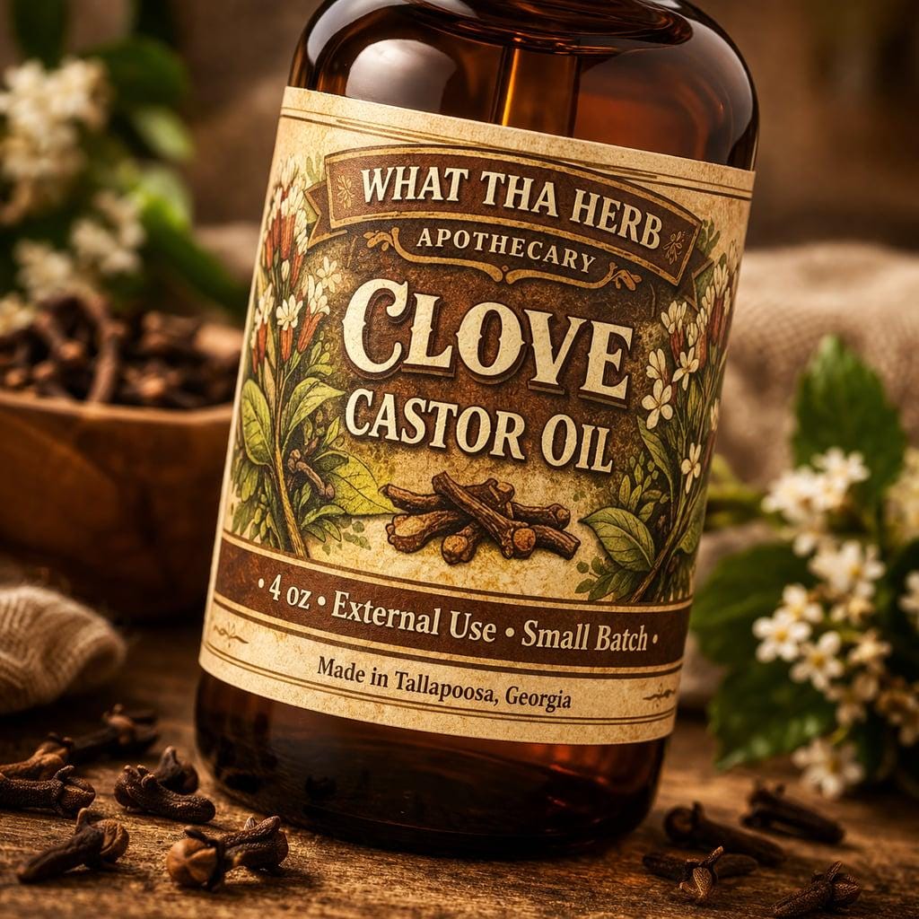 Clove Infused Castor Oil | Botanical Hair and Skin Oil (Small Batch)