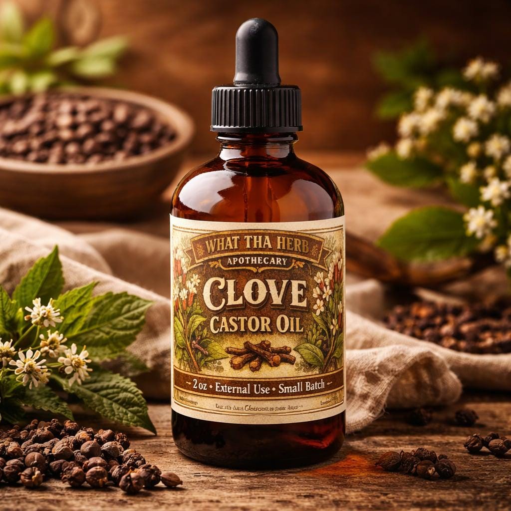 Clove Infused Castor Oil | Botanical Hair and Skin Oil (Small Batch)