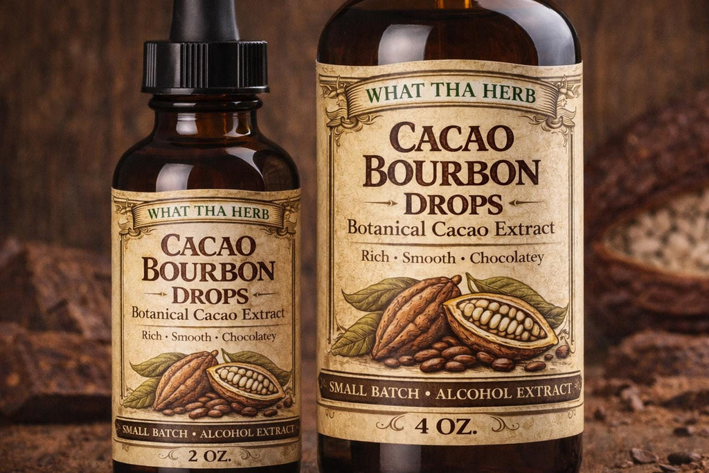 Cacao Bourbon Drops | Small Batch Chocolate Botanical Extract