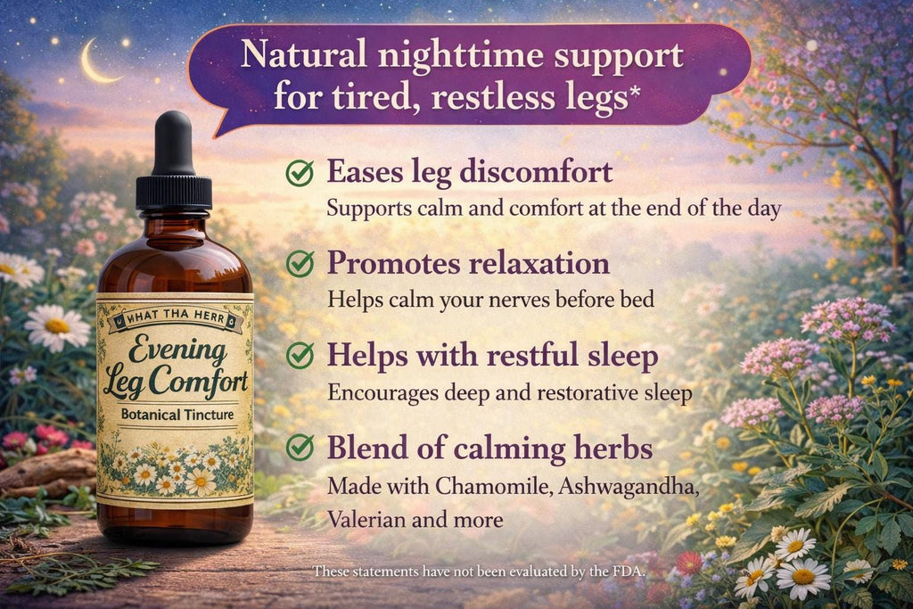 Evening Leg Comfort Tincture | Calming Herbal Blend for Relaxation & Bedtime Routine