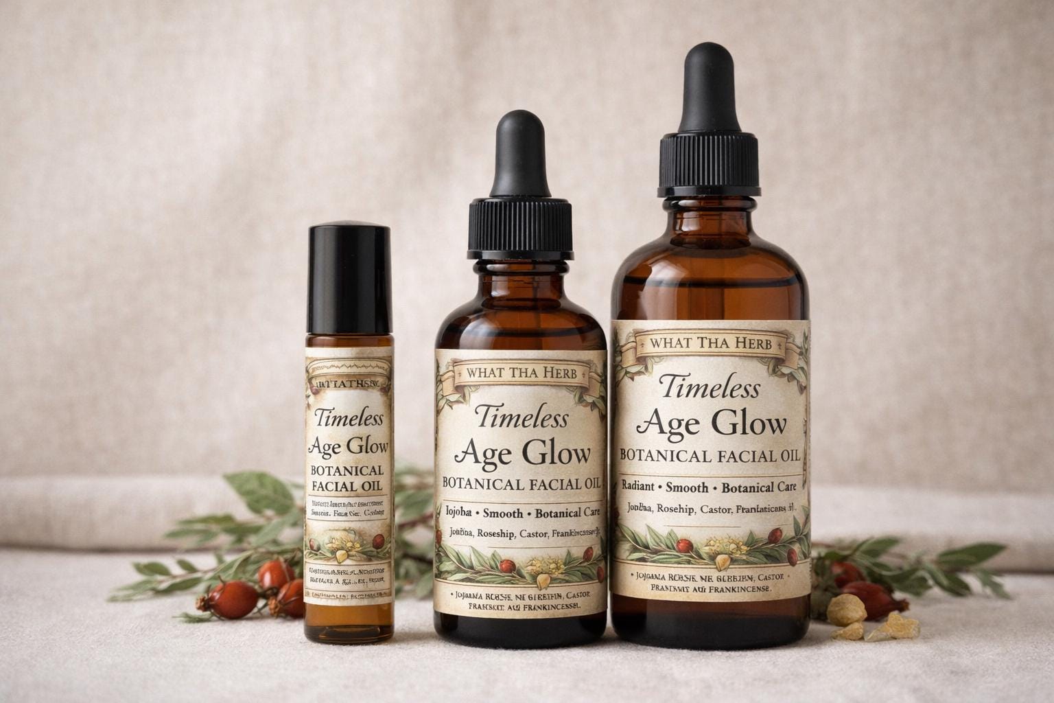 Timeless Age Glow Botanical Facial Oil | Jojoba Rosehip Blend
