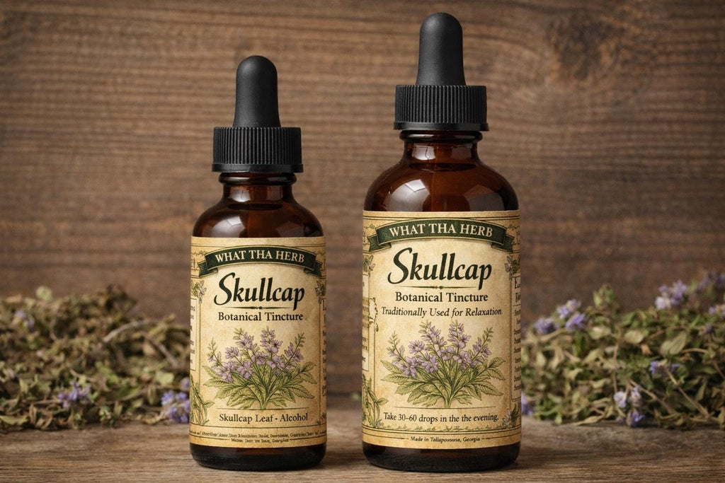 Skullcap Tincture, Herbal Relaxation Blend, Evening Botanical Extract, Alcohol-Based Herbal Drops, Calm Routine Support