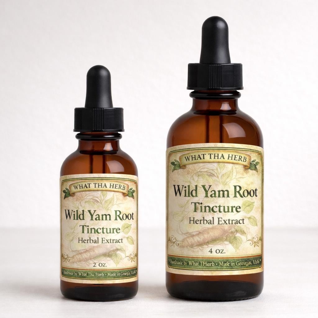 Wild Yam Root Tincture, Dioscorea Villosa Herbal Extract, Alcohol Botanical, Traditional Preparation