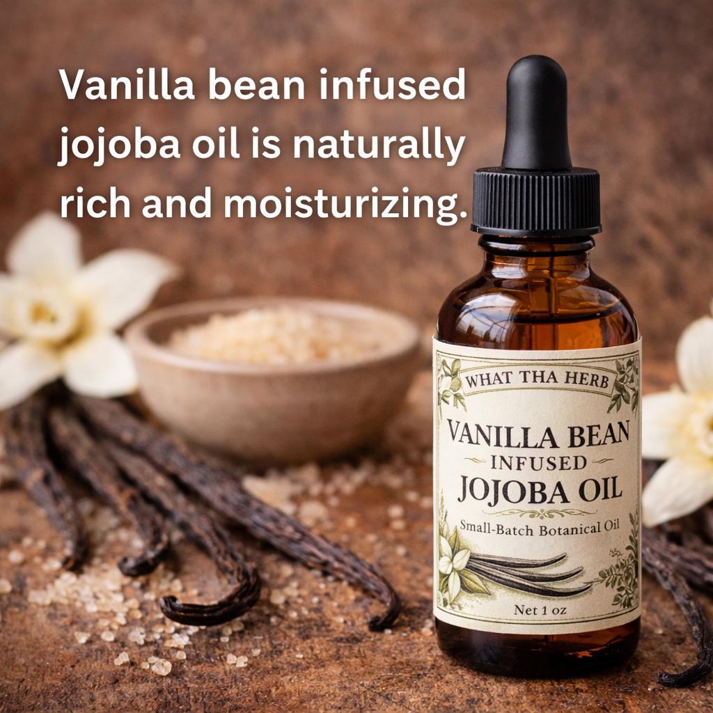 Vanilla Bean Infused Jojoba Oil | Natural Body and Hair Hydration