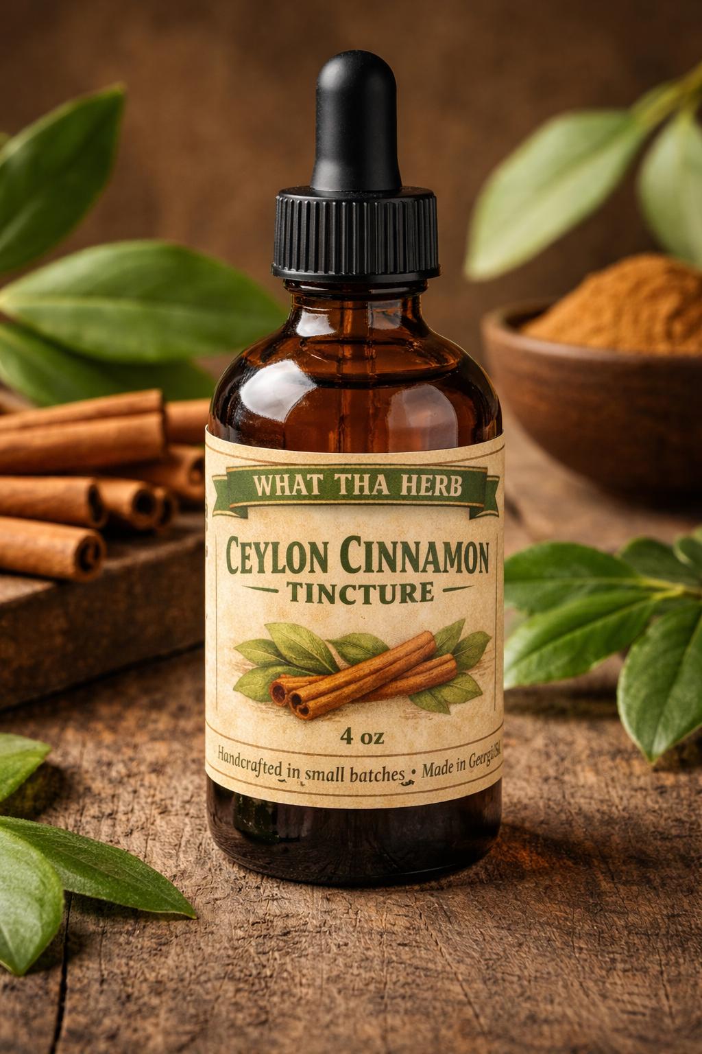 Ceylon Cinnamon Tincture | Alcohol-Based Herbal Extract | Botanical Drops