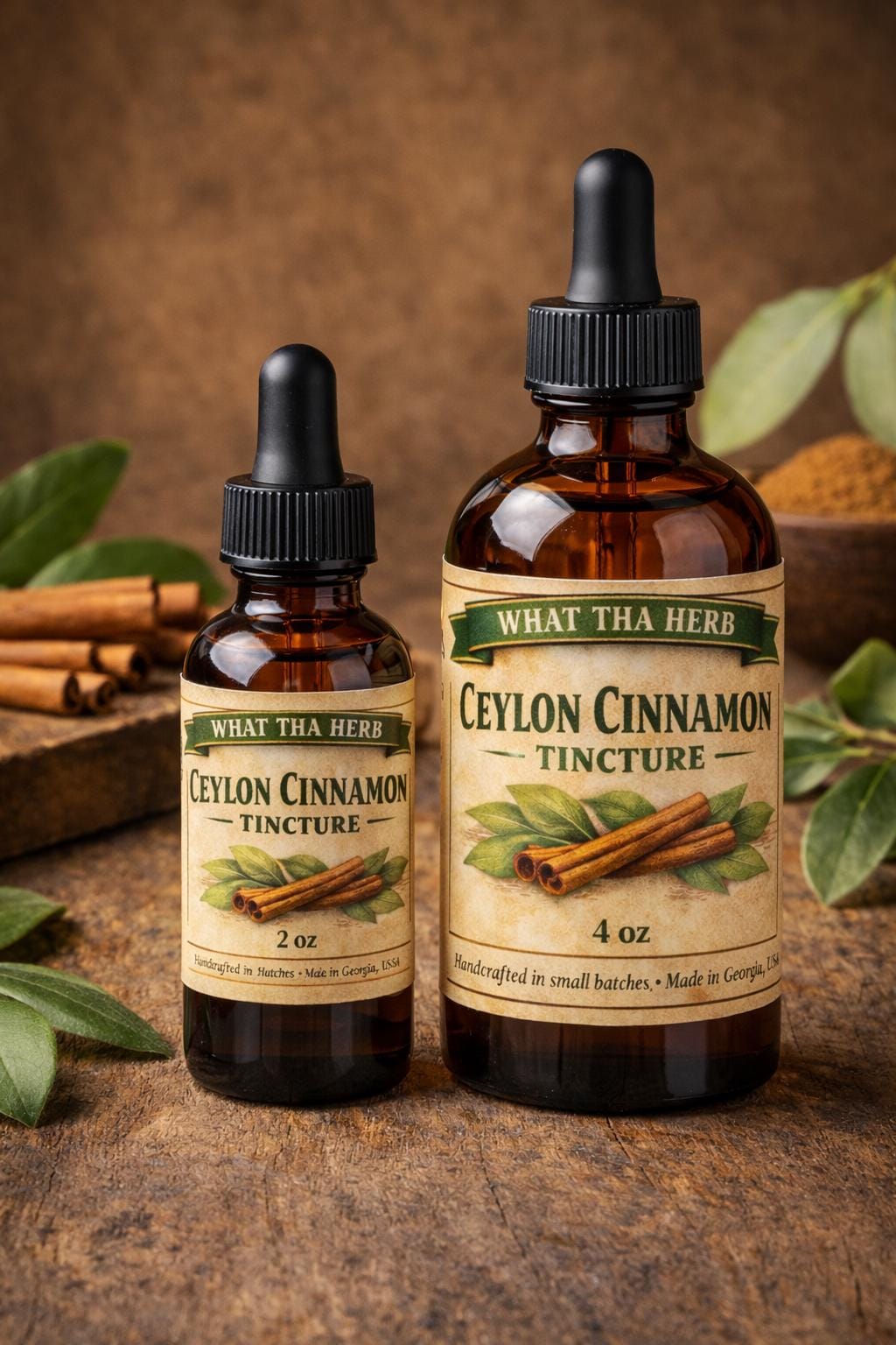 Ceylon Cinnamon Tincture | Alcohol-Based Herbal Extract | Botanical Drops