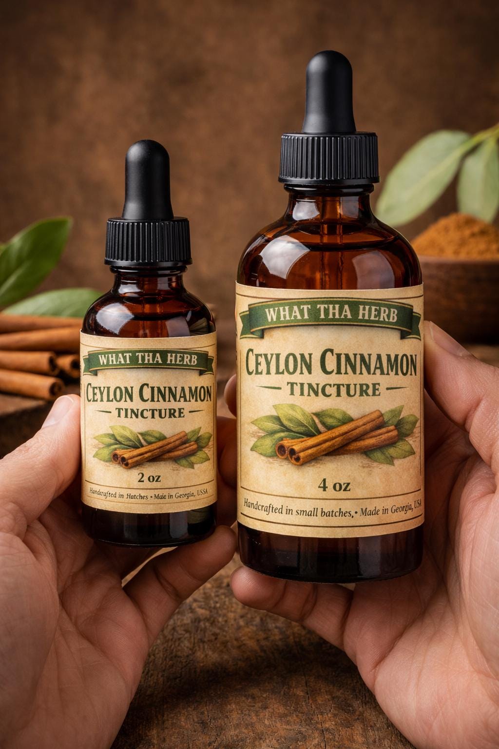 Ceylon Cinnamon Tincture | Alcohol-Based Herbal Extract | Botanical Drops