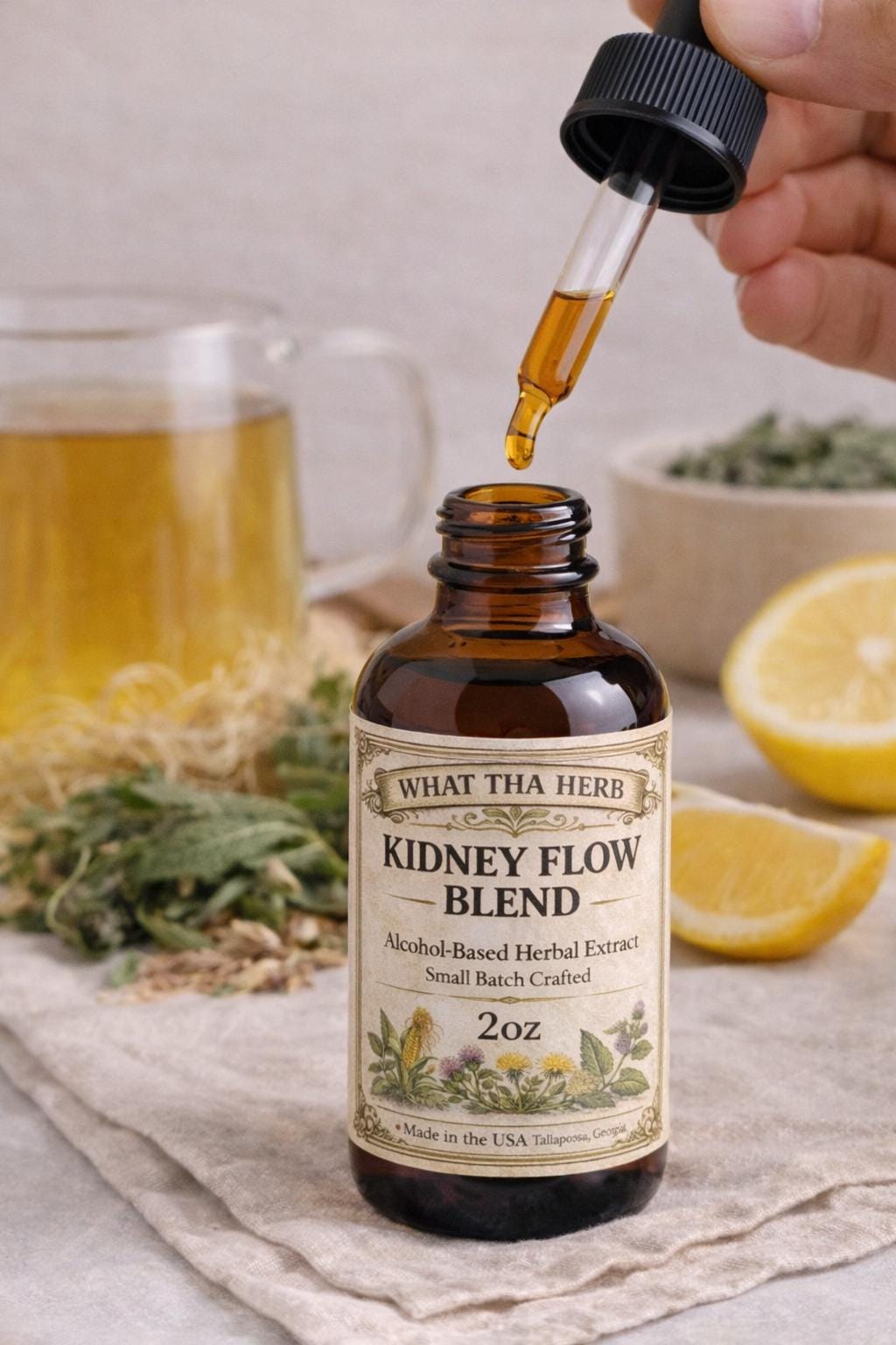 Kidney Flow Blend Herbal Tincture | Botanical Drops | Daily Herbal Routine