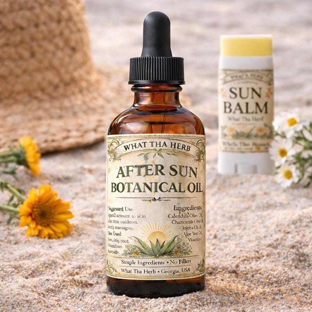 After Sun Botanical Oil | Lightweight Skin Oil with Calendula and Chamomile