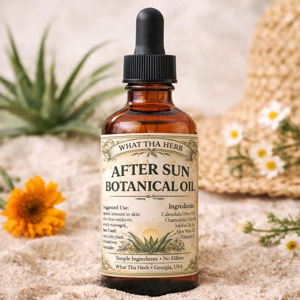After Sun Botanical Oil | Lightweight Skin Oil with Calendula and Chamomile
