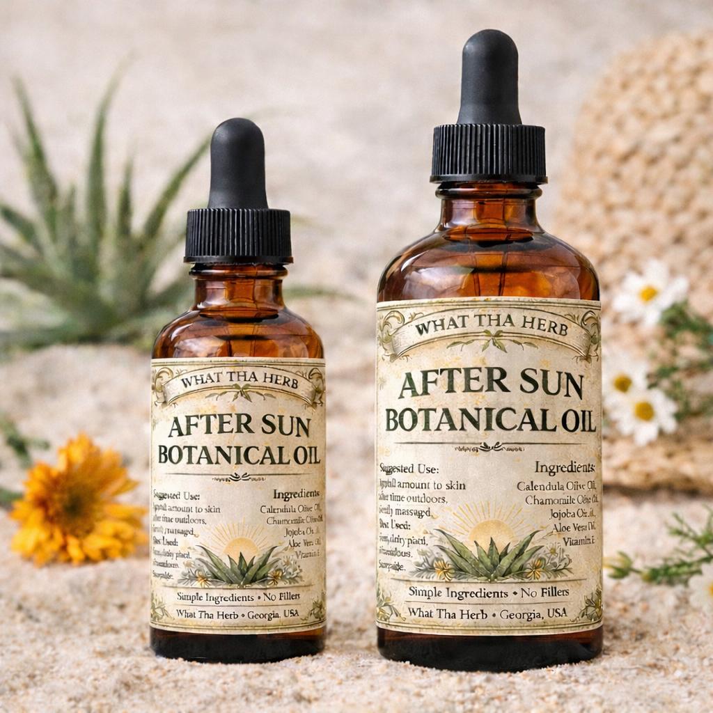 After Sun Botanical Oil | Lightweight Skin Oil with Calendula and Chamomile
