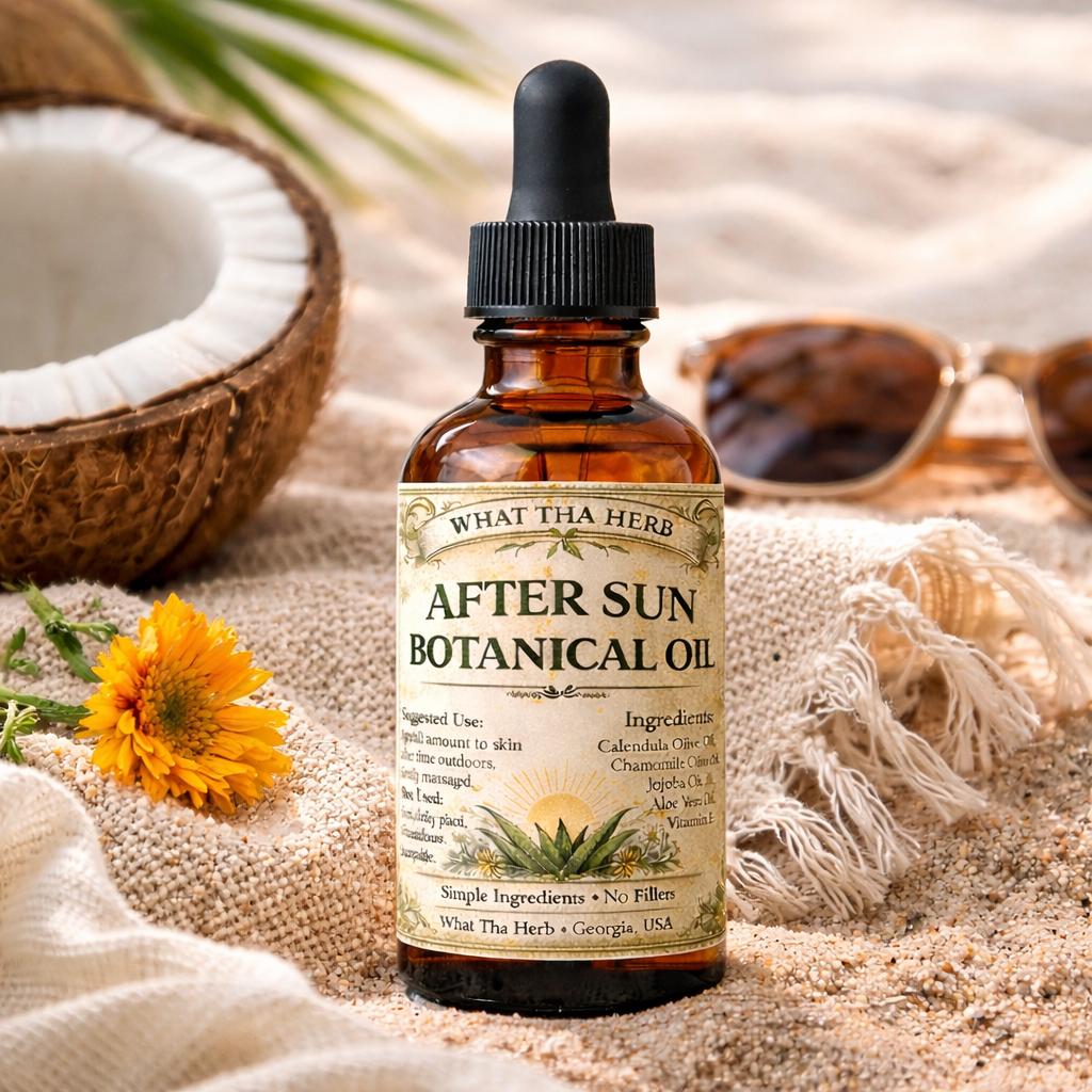 After Sun Botanical Oil | Lightweight Skin Oil with Calendula and Chamomile