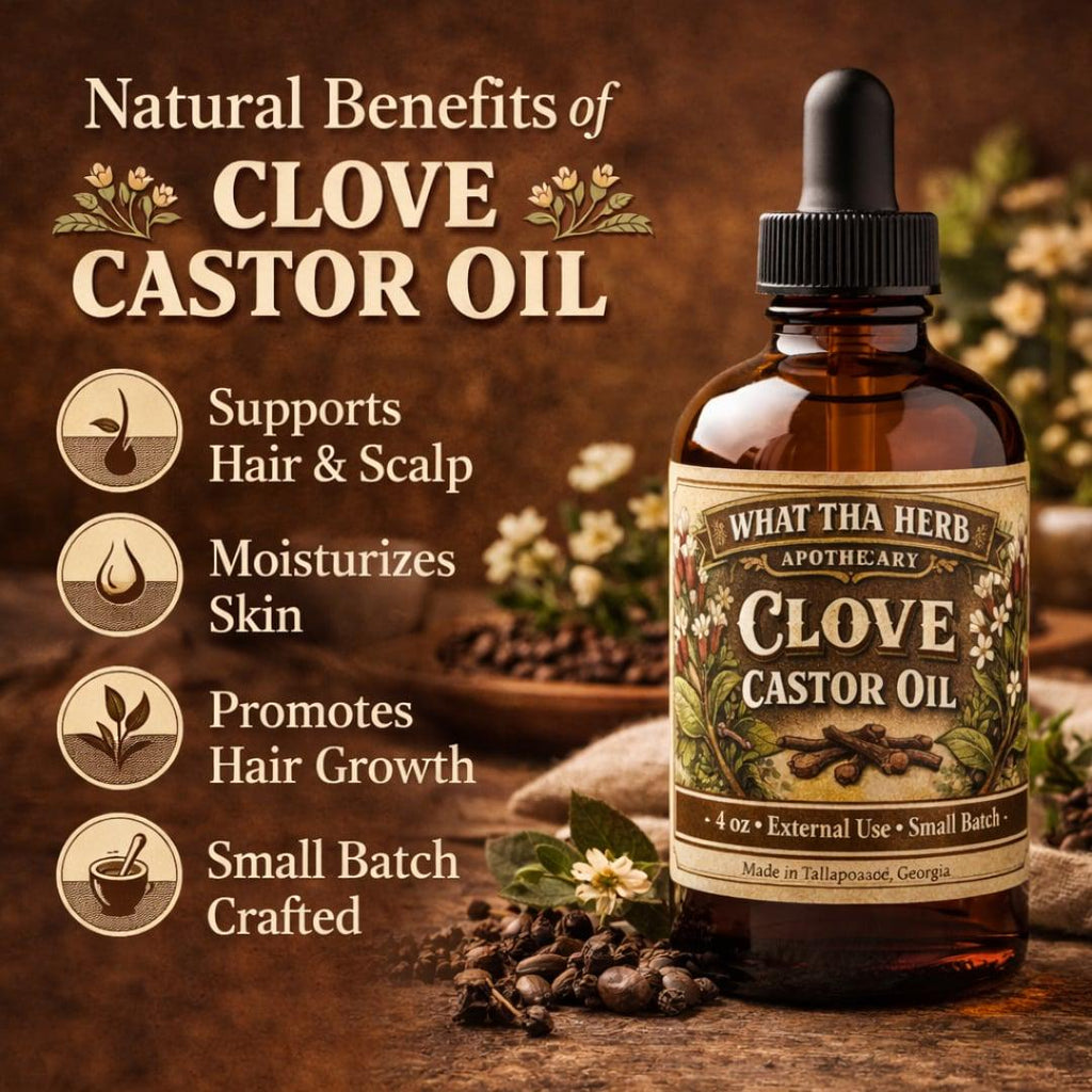 Clove Infused Castor Oil | Botanical Hair and Skin Oil (Small Batch)