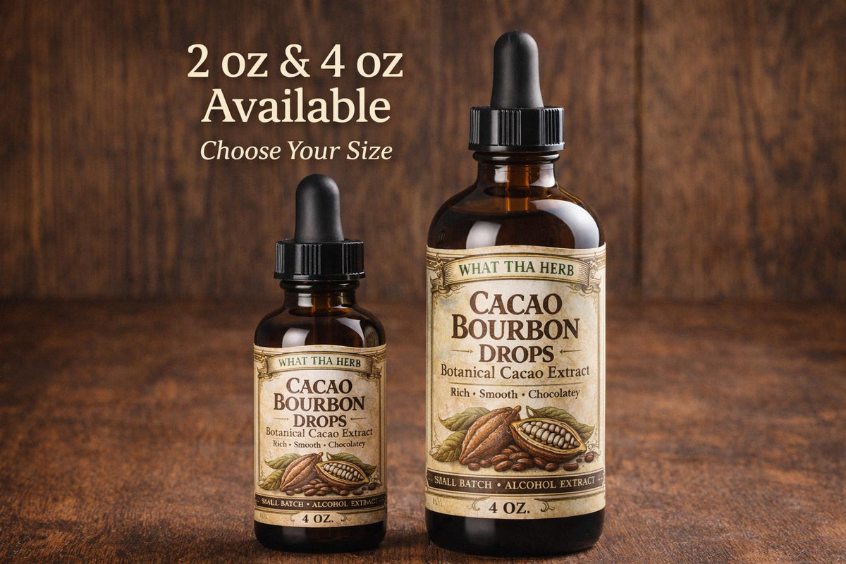 Cacao Bourbon Drops | Small Batch Chocolate Botanical Extract