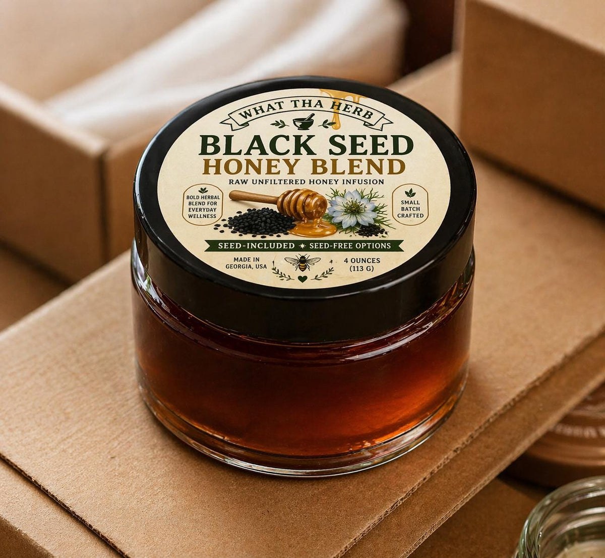 Black Seed Honey Blend | Raw Unfiltered Honey