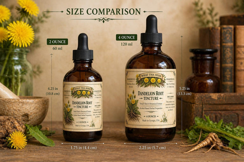 Dandelion Root Tincture | Wildcrafted Herbal Extract | Small Batch