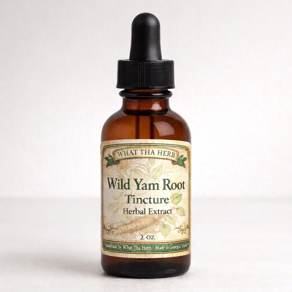 Wild Yam Root Tincture, Dioscorea Villosa Herbal Extract, Alcohol Botanical, Traditional Preparation