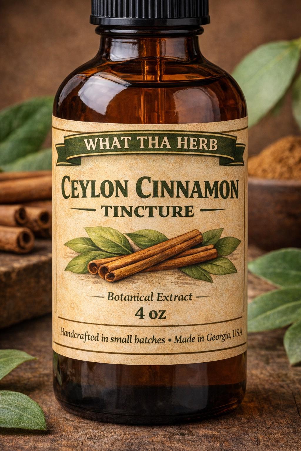 Ceylon Cinnamon Tincture | Alcohol-Based Herbal Extract | Botanical Drops