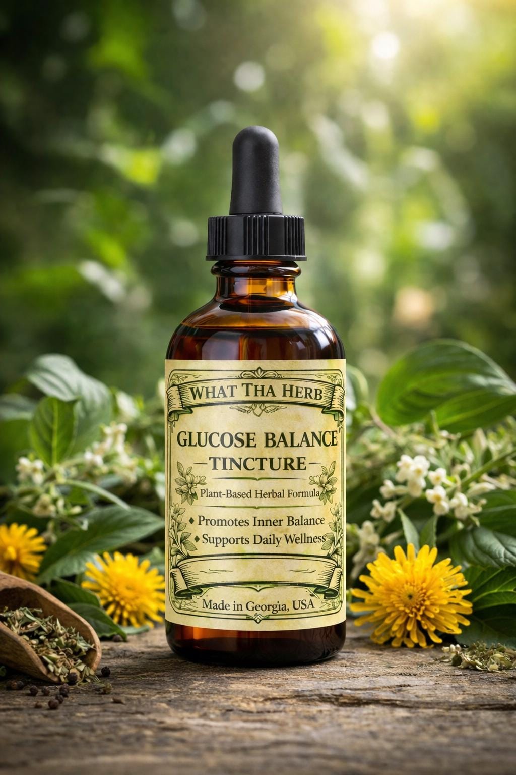 Glucose Balance Duo • Herbal Tincture & Oil Set • Botanical Wellness Pair