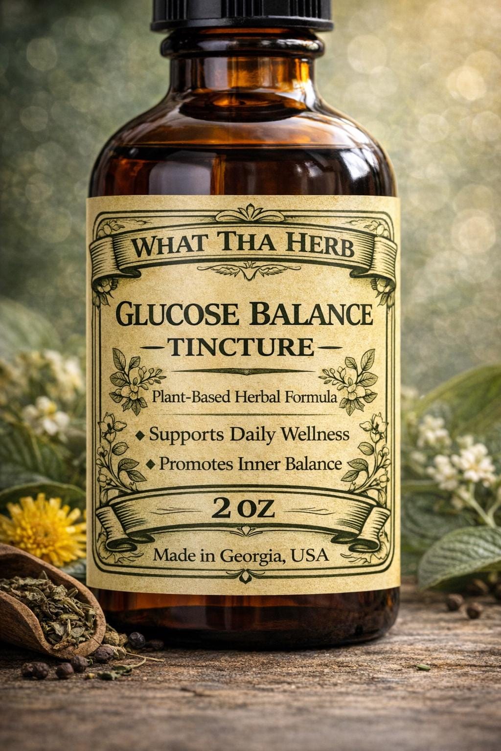 Glucose Balance Duo • Herbal Tincture & Oil Set • Botanical Wellness Pair